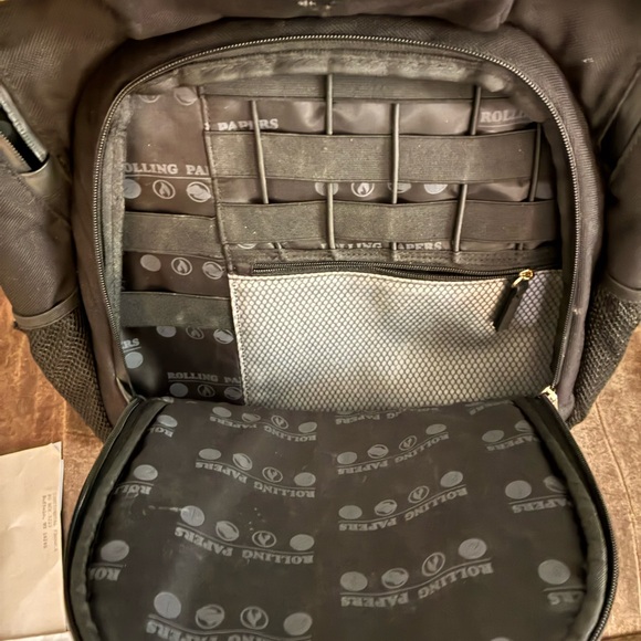 RAW ODOR-PROOF Black Backpack with Tan Accents - Picture 3 of 5